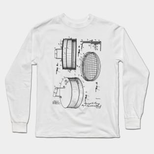 Cooker Vintage Patent Hand Drawing Long Sleeve T-Shirt